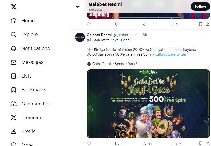Galabet Twitter